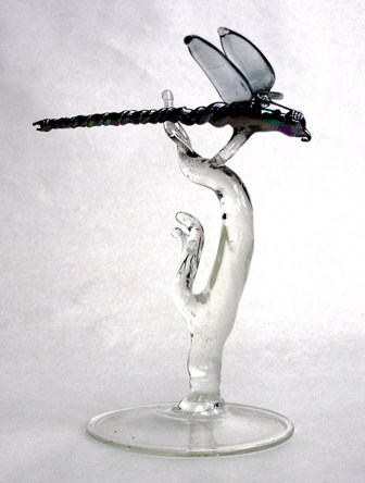 dragonfly made of glass